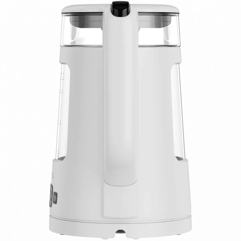 Chaleira elétrica AENO EK6: 1850-2200W, 2L, Strix, forma quadrada, tampa transparente, vidro altamente resistente, iluminação LED, desligamento automático, proteção contra funcionamento a seco