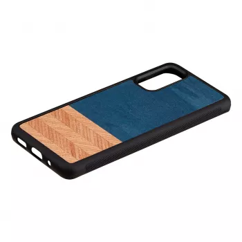 Capa para telemóvel Man and Wood Galaxy S20 denim preto