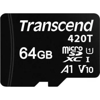 Transcend - cartão de memória flash - 64 GB - UHS-I / Class10 - microSDXC UHS-I (TS64GUSD420T)
