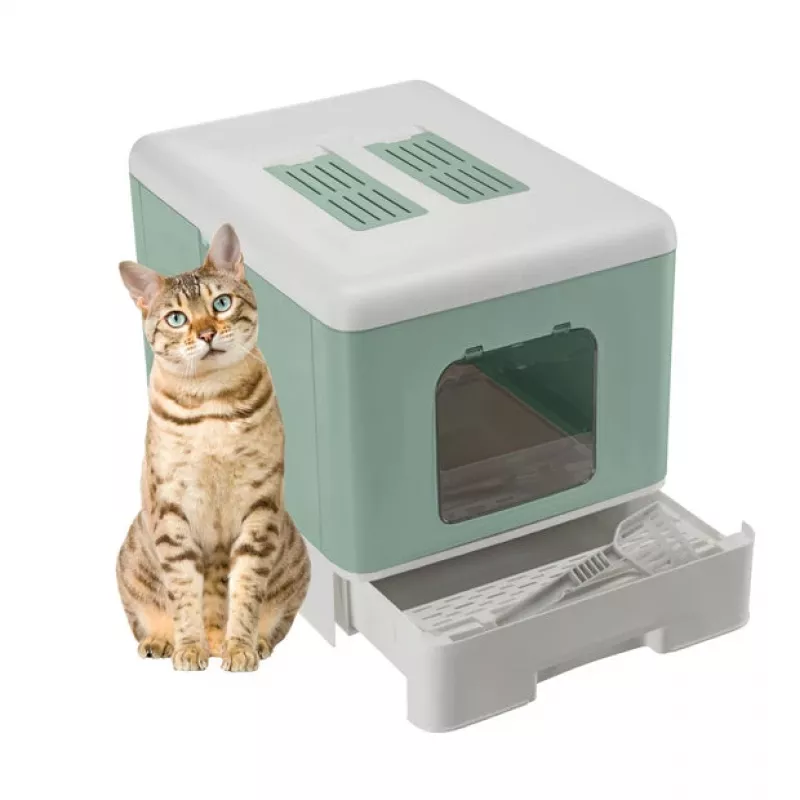 FERPLAST Sahara Green - caixa de areia para gatos - 52 x 39 x 40cm