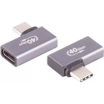 Adaptador USB-C ShiverPeaks 13-60001 Ficha angular 90° (esquerda/direita)