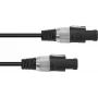 Cabo de coluna Omnitronic 3022120N 2x2,5 mm², 10 m, preto