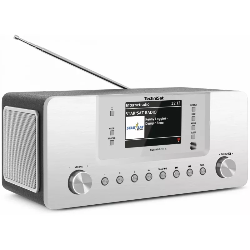 TechniSat DigitRadio 574 IR - sistema de áudio - 2 x 5 Watt - prateado (0001/2951)