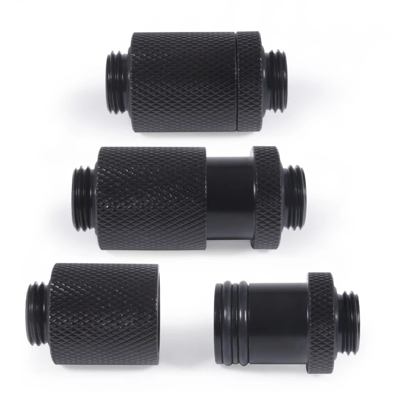 Alphacool ES D-Plug 25,5 mm G1/4 macho para G1/4 macho - Deep preto (17580)
