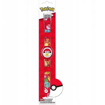 Relógio de pulso criança Euroswan Pokemon modelo POK4374 — relógio infantil analógico/digital