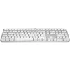 Logitech Master Series MX Keys S para Mac - Teclado - Formato completo - retroiluminado - sem fios - Bluetooth LE - AZERTY - Francês - Cinzento claro (920-011626)
