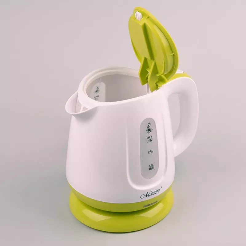 Chaleira elétrica Feel-Maestro MR013, verde, 1 L, 1100 W, verde, branco