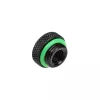 Fitting BitsPower BP-MBWP-C06V2 — conector de refrigeração líquida em latão preto, 18×18×10 mm
