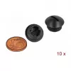 Tampa para tubo DeLOCK 60229 preto nylon