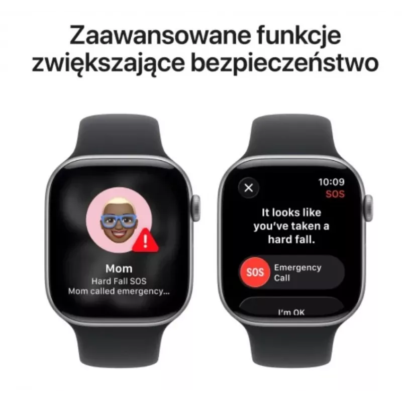 Watch Series 11 GPS+Cellular 46mm caixa de alumínio Space Grey com bracelete desportiva preta - M/L