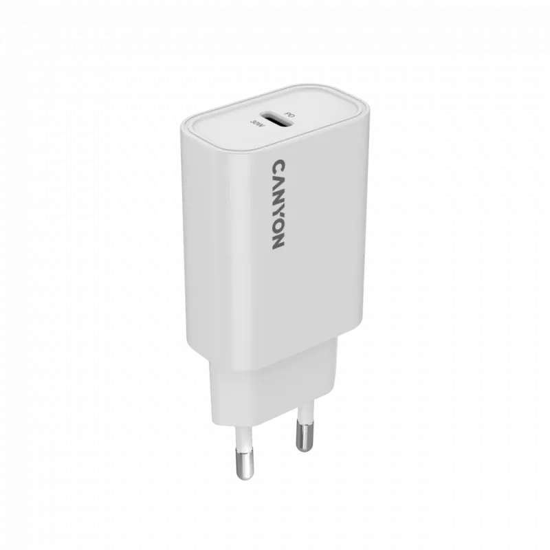 Carregador CANYON OnCharge 30CL Max Power 30W 1xPD EU branco