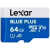 Cartão de memória MicroSDXC Lexar BLUE PLUS 64 GB UHS‑I 100 MB/s U1 V10 (azul)