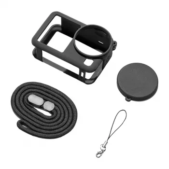 Capa de proteção em silicone Puluz com alça para DJI Osmo Action 6