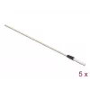 Delock 86781 Cotonetes de limpeza para fibra ótica, 15 cm, branco, 5 unid.