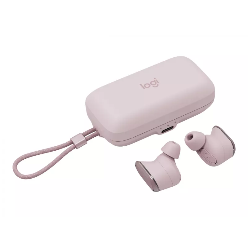 Logitech Zone True Wireless, auscultadores in-ear, ANC, rosé, rosa, in-ear, Bluetooth, 985-001090