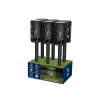 Beper P207ILO101 candeeiro solar de jardim com estaca, 12 LED efeito chama, IP44, preto