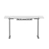 Mesa de altura ajustável Up Up Bjorn cinzenta, tampo L branco