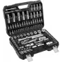 Conjunto de chaves de caixa YATO YT-38791 — 108 peças, encaixe 1/2 inch, inclui catraca, mala preta
