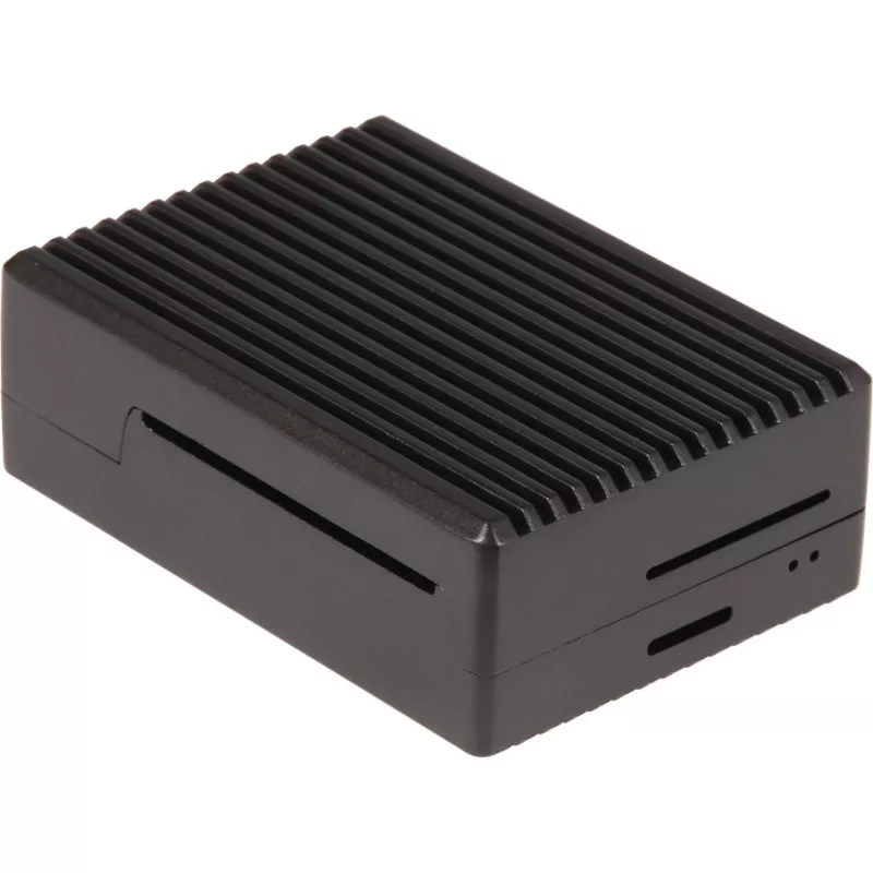 caixa de alumínio para Raspberry Pi 4 B (preto (mate))