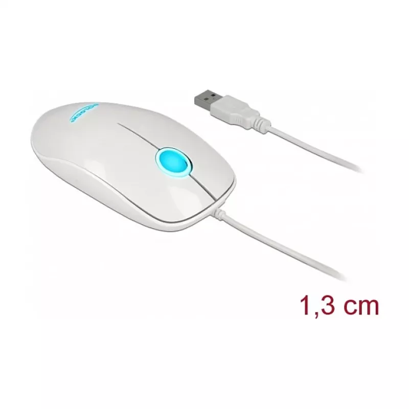 Rato DeLOCK 12537 USB Type-A ótico 1200 DPI