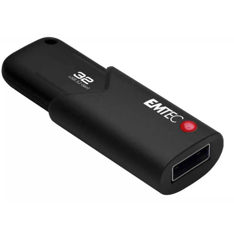 Pen drive USB EMTEC B120 Click Secure 32 GB USB Type-A 3.2 Gen 2 (3.1 Gen 2) preto