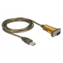 Cabo série DeLOCK 65840 USB Type-A DB-9 1,5 m preto amarelo