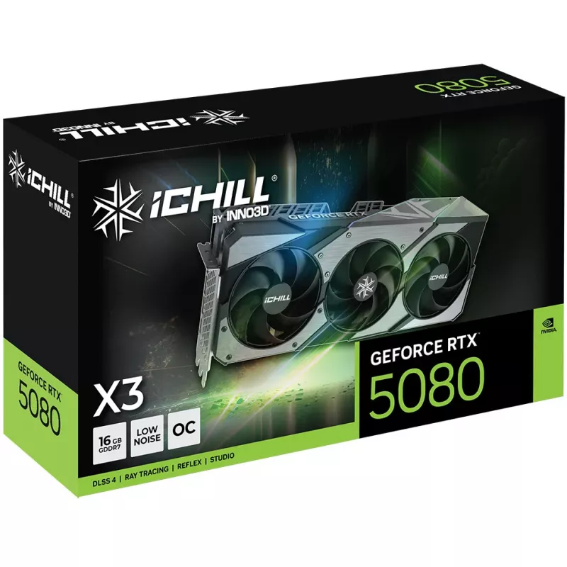 Placa gráfica INNO3D iChill GeForce RTX 5080 X3 V2 16GB GDDR7