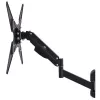Suporte de TV com mola a gás MACLEAN MC-784 para televisores de 32–55 polegadas, inclinação e altura ajustáveis, carga máx. 21 kg, montagem na parede, preto