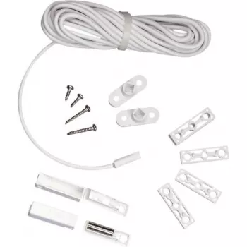 Sensor de porta/janela ABB GHQ3201972R0001 com fios branco, fecho magnético, 20×100×60 mm