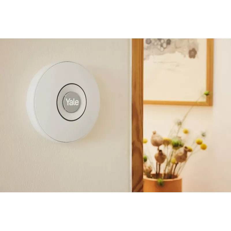 Sirene interior Yale sem fios cinzento, branco