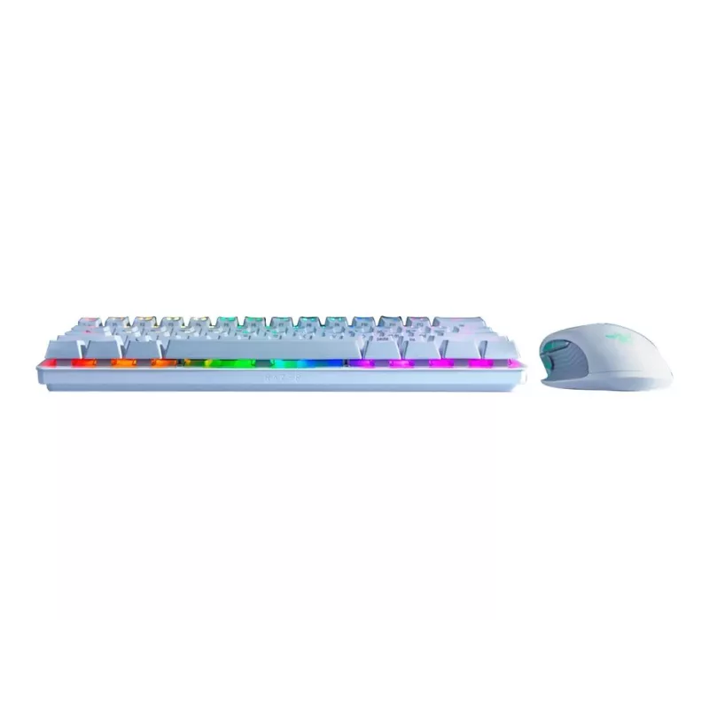 Teclado mecânico gaming Razer Huntsman Mini 60% branco USB QWERTY US International interruptores óticos