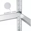 Estante de armazém GreenBlue GB378 metal galvanizado 5 prateleiras, aço galvanizado, 900×400 mm, máx. 75 kg por prateleira