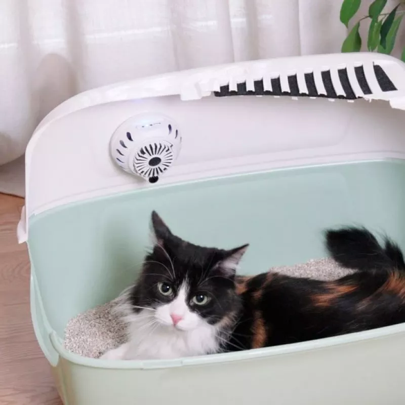 FERPLAST Genicair - ventilador automático para caixa de areia de gato