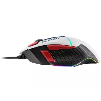 Rato gaming A4Tech Bloody W95Max USB – para destros, branco, 12000 DPI, 1 ms, 250 ips, 125/2000 Hz