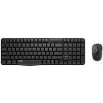 Conjunto de teclado e rato Rapoo X1800S Office RF Wireless QWERTZ alemão preto
