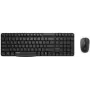 Conjunto de teclado e rato Rapoo X1800S Office RF Wireless QWERTZ alemão preto