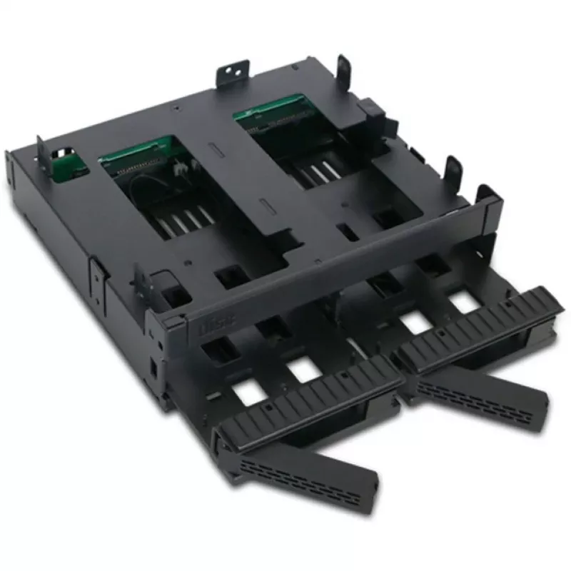 ICY Dock ExpressCage MB732SPO-B - caixa para unidades de armazenamento - 2.5 (6,4 cm) - 13,30cm (5,25) para 2 x 2.5 e 13,30cm (5,25) Slim Line / 13,30cm (5,