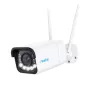 Reolink W430 - Câmara exterior 4K, Wi-Fi 6 de nova geração, zoom ótico 5x, deteção de pessoas/veículos/animais, visão noturna a cores
