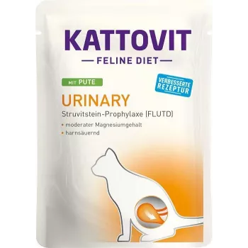 KATTOVIT Feline Diet Urinary peru - comida húmida para gatos - 85g