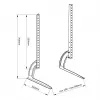 Suporte de mesa MACLEAN MC-954 ajustável em altura para portáteis e monitores de secretária portáteis, autónomo, suporta até 50 kg, VESA até 800x500 mm