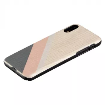 Capa para smartphone man and wood para iPhone XR – fato rosa com detalhes pretos
