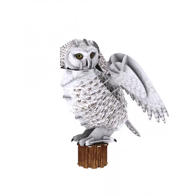 Puzzle 3D CubicFun NG Snowy Owl 32 peças animais a partir dos 8 anos