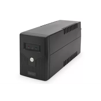 UPS DIGITUS DN-170063-B Line-Interactive 600 VA / 360 W, AVR, LCD, 2 saídas Type-F, bateria 7-Ah