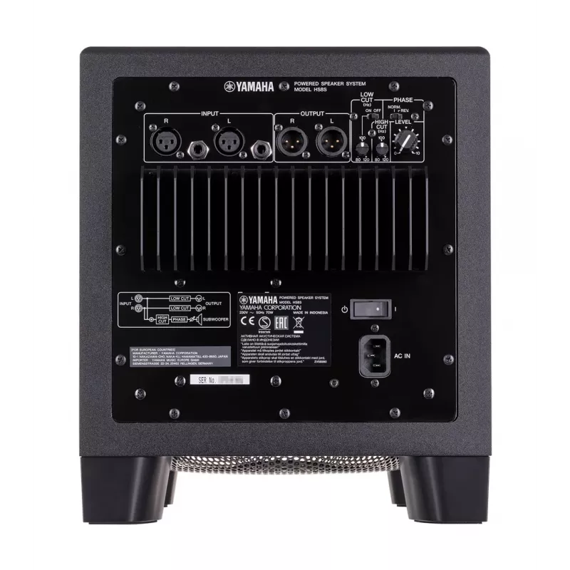 Subwoofer Yamaha HS8S preto 150 W