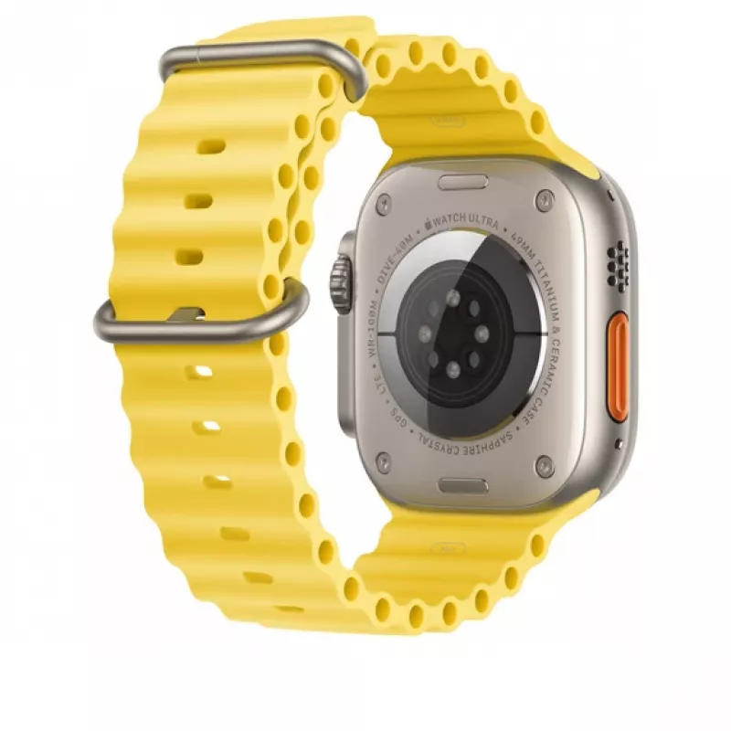 Pulseira Apple MQED3ZM/A acessório para smartwatch amarelo fluoroelastómero