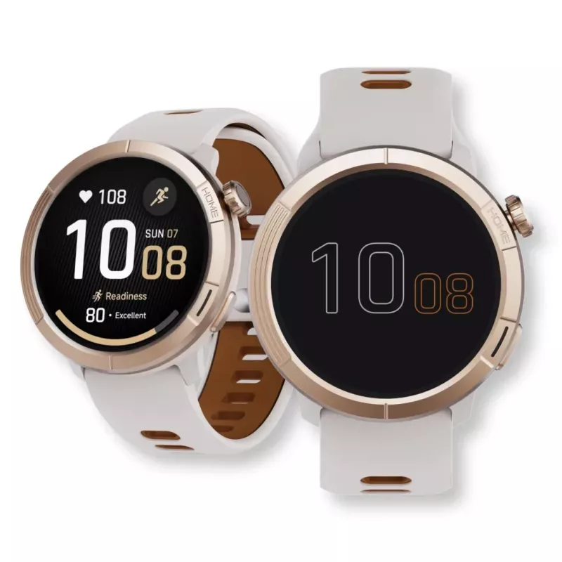 Smartwatch Stelio STSWA102GT Activ Pro GPS 46 mm titânio dourado – GPS, caixa de 46 mm, acabamento em titânio