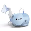 Nebulizador em malha Omron Nami Cat NE-C303K-KDE — inalador de mesa, 0,35 ml/min, para crianças e adultos, azul, B235 × T148 × H157 mm
