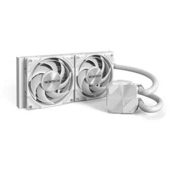 Refrigeração líquida all-in-one para processador Montech HyperFlow Silent 240 12 cm branco 1 unid.