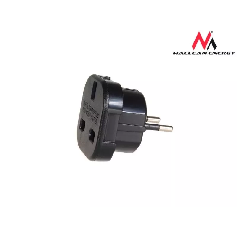 Adaptador de viagem de ficha UK EU PL