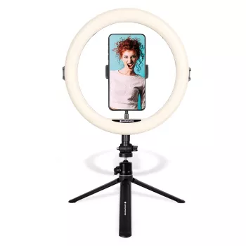 Agfa Arl11 Ring Light 120 LED Ring Vlog + tripé + telecomando